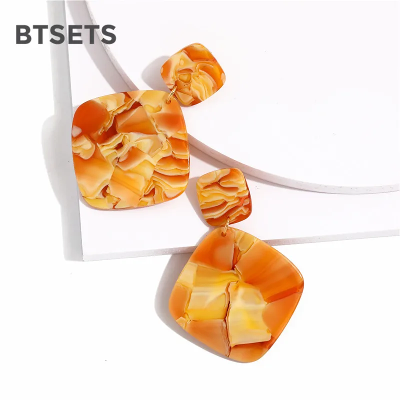 Fashion Earrings For Women Geometric Acrylic Statement Drop Jewelry Female Big Wedding Party Pendientes | Украшения и аксессуары