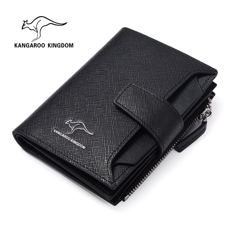 Kangourou royaume mode hommes portefeuilles split cuir affaires portefeuille  porte cartes marque mâle hasp sac à main | AliExpress