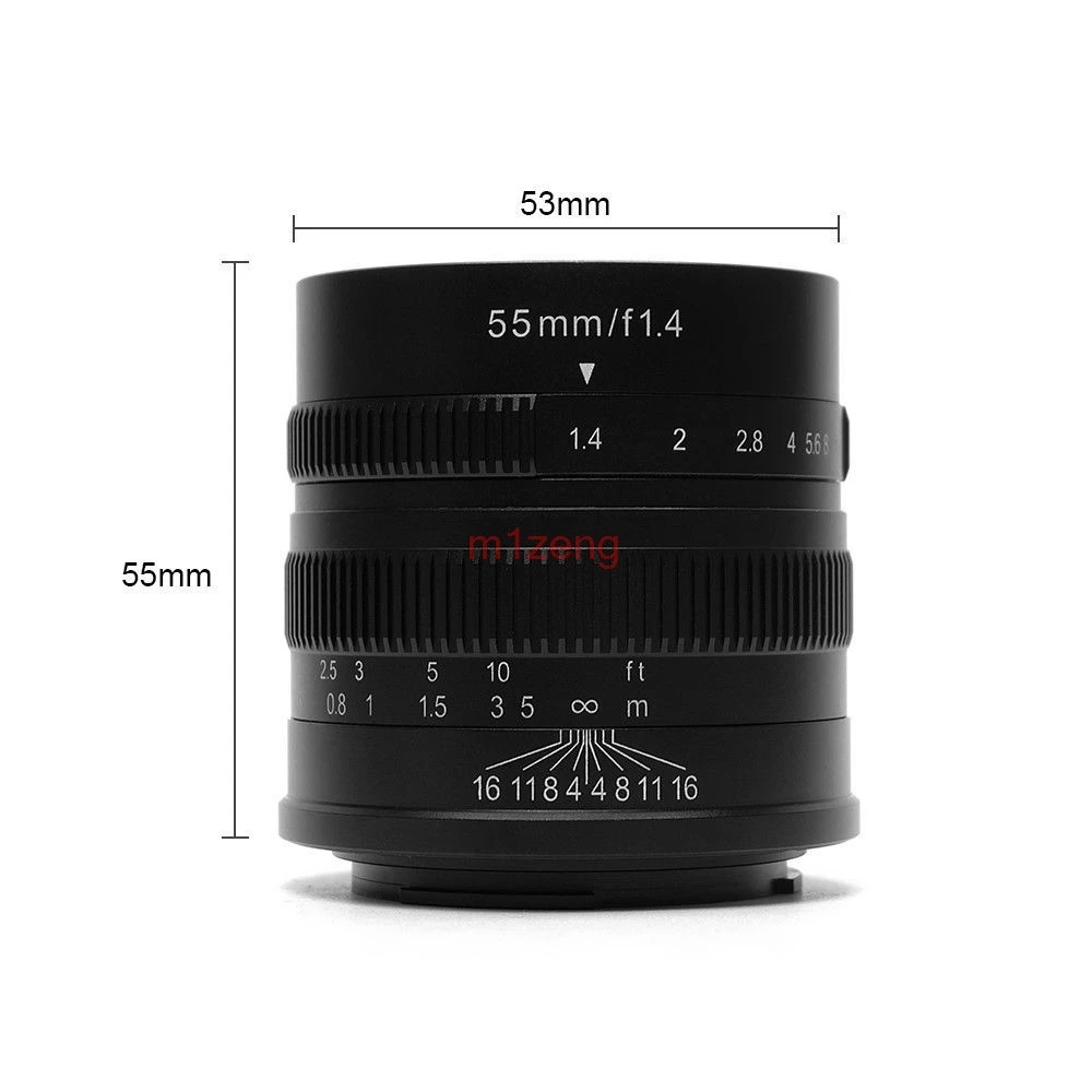 

55mm F1.4 aps-c CCTV Movie Lens for nex7 a5000 a6000 a7 a9 Fujifilm xt10 xt20 xt1 xm1 X-Pro2 EOSM/M2/M3/m6 mirrorless camera
