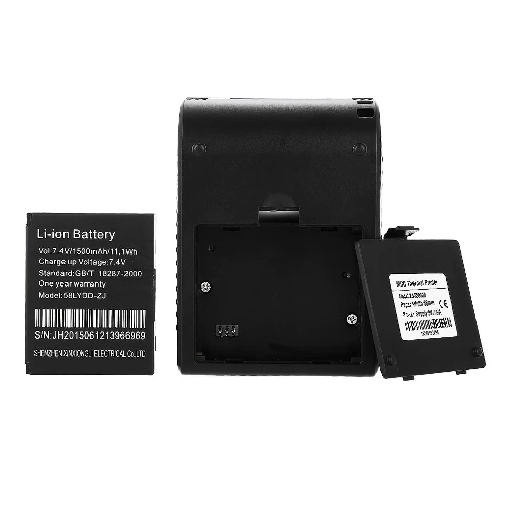 Zjiang ZJ 5805 портативный 58 мм Термопринтер Bluetooth Android термографический кассовый для