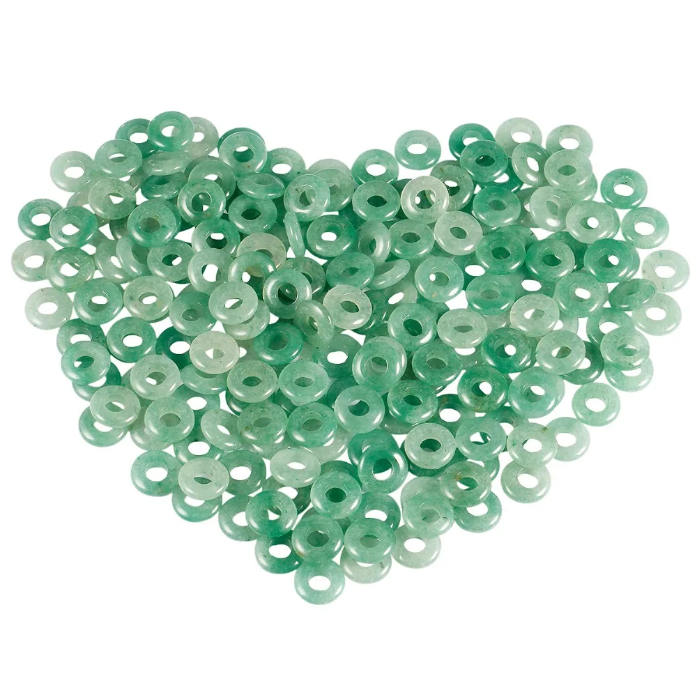 TUMBEELLUWA 1Lot (20Pc) 14x4mm Rondelle Stone Large Hole Loose Beads fit European Bracelet Jewelry Making