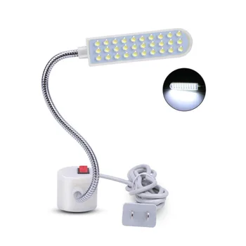 

2020 Portable Sewing Machine LED Light 2W 30LED Magnetic Mounting Base Gooseneck Lamp for All Sewing Machine Lighting US/EU Plug