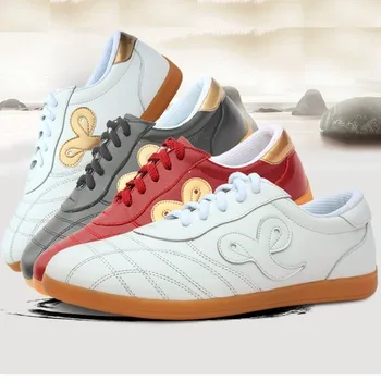 

Auspicious Clouds Tai Chi Shoe, Ox Tendon Soft Bottom Cowhide Leather Martial Art Shoe Fund kung fu wingchun shoes