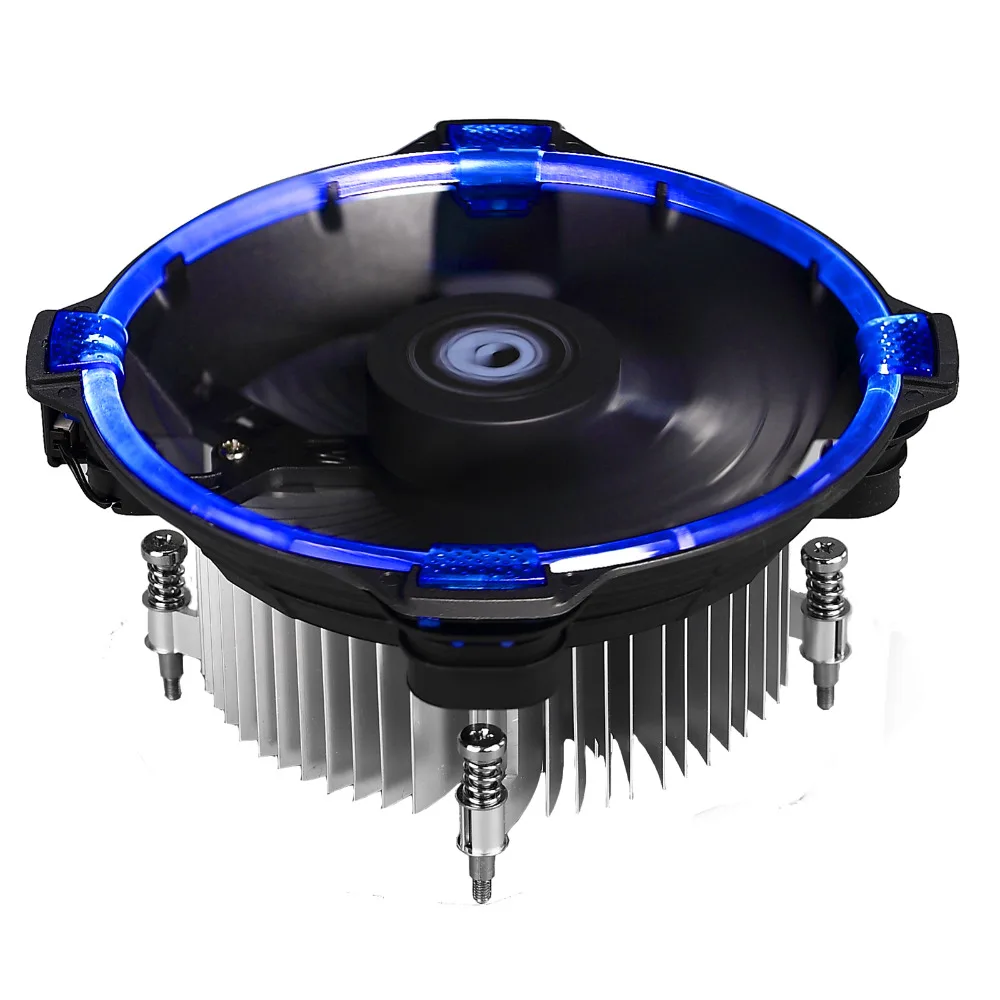 

ID-COOLING DK-03 Halo Intel LGA1150/1151/1155/1156 100W CPU Cooler, 120mm Big Airflow Fan and High Cooling Performance Aluminum