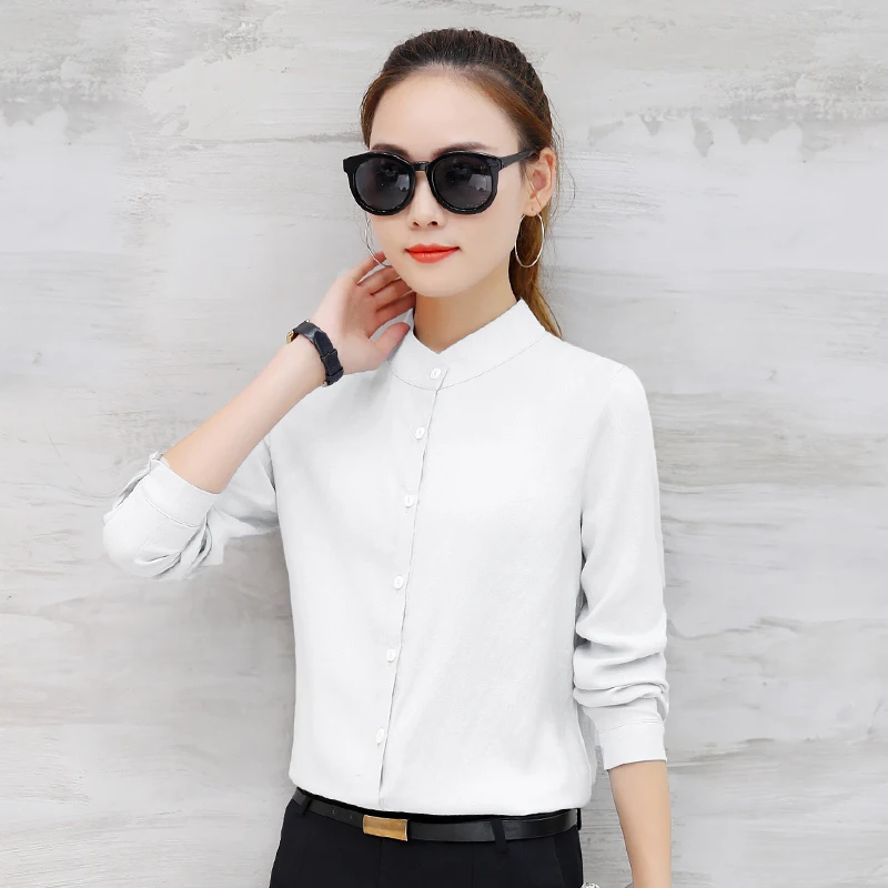 white full sleeve shirt for women