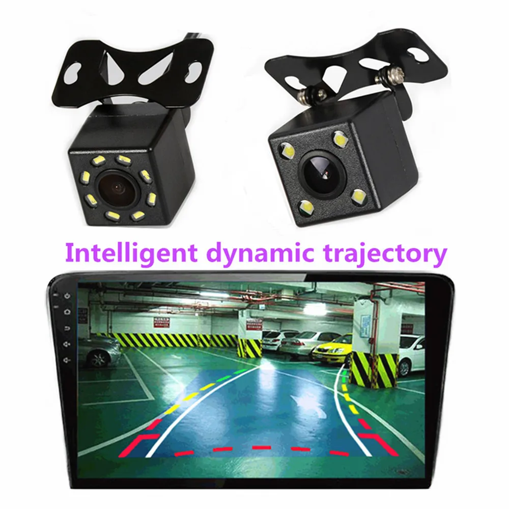 

Intelligent dynamic trajectory HD Car Rearview Camera LED Night vision Reverse Parking Waterproof CCD Camera