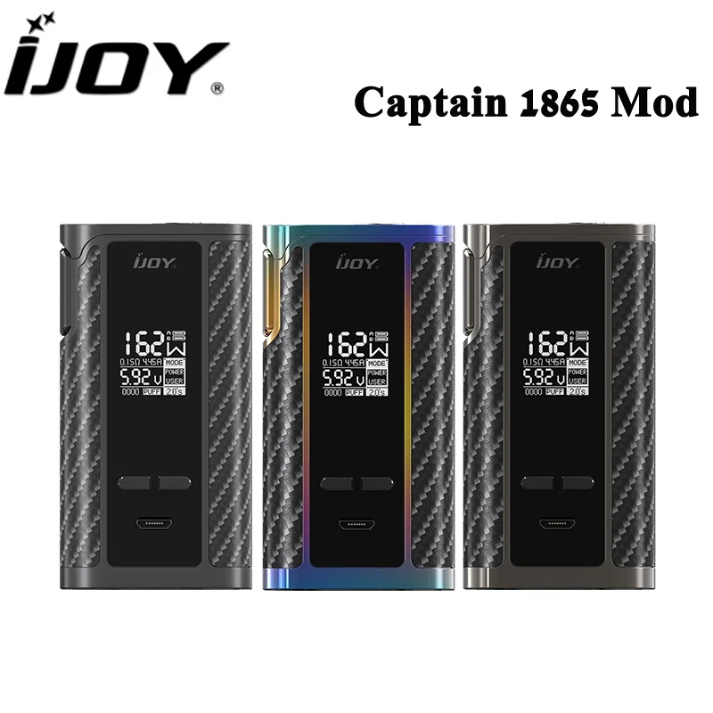 Оригинальный мод Ijoy Captain 1865 испаритель 162 Вт электронная сигарета TC бокс с