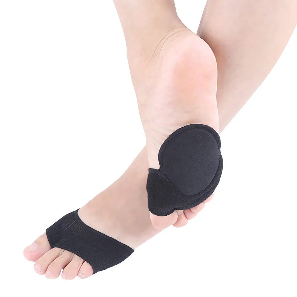 

1 pair Sweat-Absorbent Cotton Thin Section Two-Toe Non-Slip Thumb Aligner Lady With Pad separador de dedos de los pies