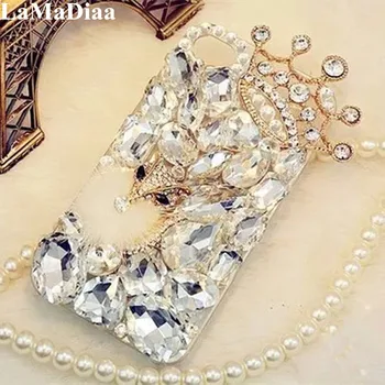 

LaMaDiaa 3D Rhinestone Case for Xiaomi 10 9 MAX3 Redmi 5A 6A 8A Note 5 6 7 8T 8 Pro Bling Crystal Diamond Protective Shell Cover