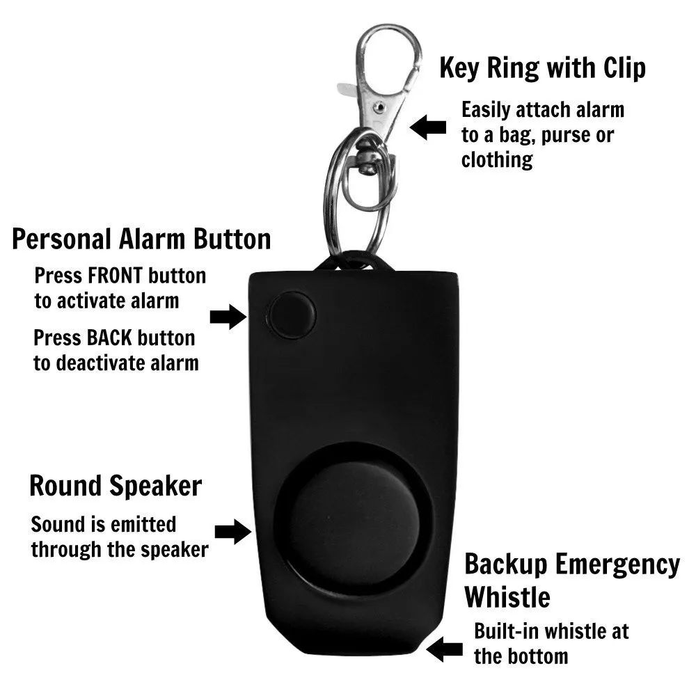 Анти-насилование устройство сигнализации громкий сигнал атака паника брелок безопасность Личная безопасность 11,7