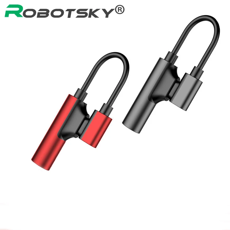 

2 in 1 Type C Audio Adapter Type-C male to 3.5mm Jack Earphone Audio Converter Cable for Xiaomi 6 Note Mix Letv LeEco Le 2 Pro