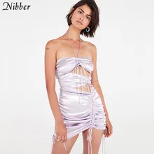 Nibber/летние пикантные открытые вечерние облегающие мини-платья, женские весенние элегантные офисные повседневные короткие платья с открытыми плечами