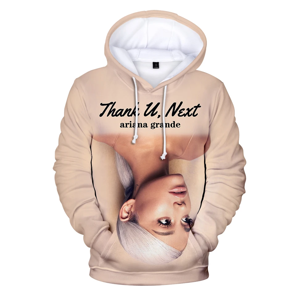 FADUN Tommee толстовки Kawaii 3D Ariana Grande с принтом, толстовка с длинным рукавом, женская/мужская одежда,, Повседневная Kpop размера плюс