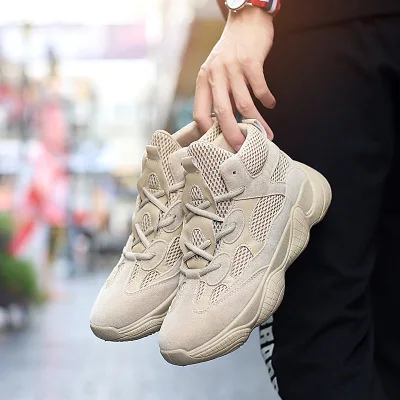 

Vintage dad sneakers kanye fashion west mesh light breathable men casual shoes men sneakers zapatos hombre Male Flat Shoes