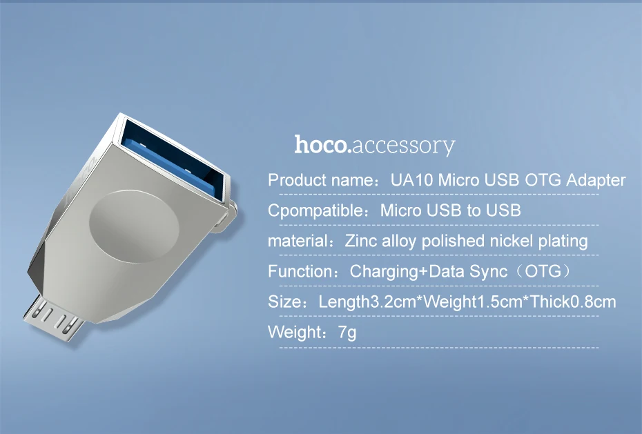 HOCO Micro usb type C OTG адаптер USBC type-c OTG конвертер для Xiaomi mix2s 8 mix3 One Plus 6t 6 huawei mate 20 Pro USB адаптер