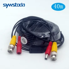 40 м байонетный соединитель Видео кабель безопасности DC камера видеонаблюдения мощность медный сердечник наблюдение AHD DVR системы установки Аксессуары