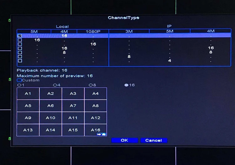 Синяя панель 5MP Xmeye H.265+ Hi3531D 16 каналов 16CH 6 в 1 Wifi Гибридный XVI NVR CVI TVi камера видеонаблюдения DVR