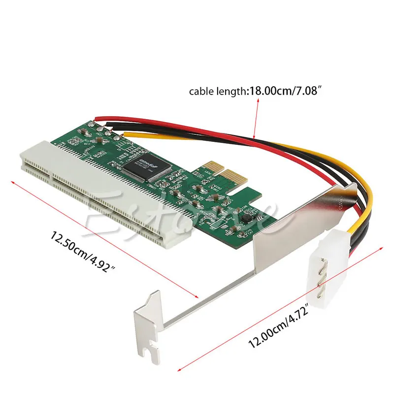 Высокое качество высокая эффективность 66/33 МГц 4 Pin PCI-E для шина PCI Riser Card адаптер конвертер