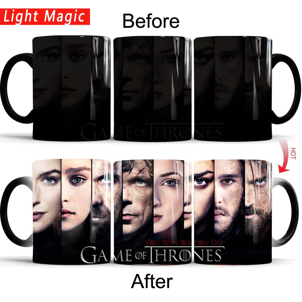 

game of thrones mug who will win color changing mug 350ml coffee mugs cup gift mug for your friends