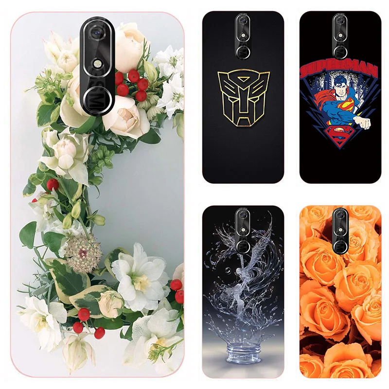 

Soft Silicon TPU case For Cubot Power 5.99" Case Back Cover HD Print Rose Cute Patterned Fundas Para