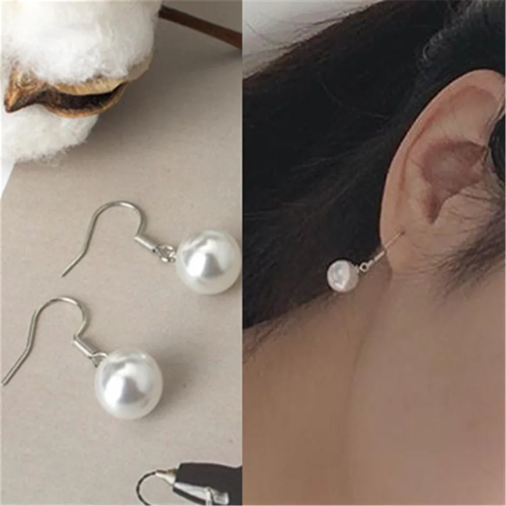 

Luxury Brand Vintage Imitation Pearl Drop Earrings For Women Wholesale Jewelry Long Dangle Earrings Female A216