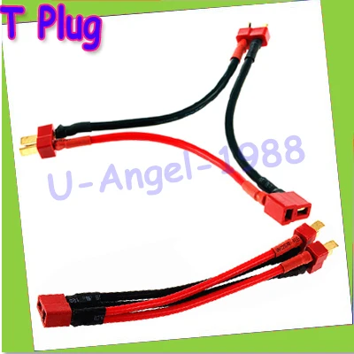 3pcs lot Battery Accessory RC Model T Plug Cable 2 1 T Plug Cable Y Style