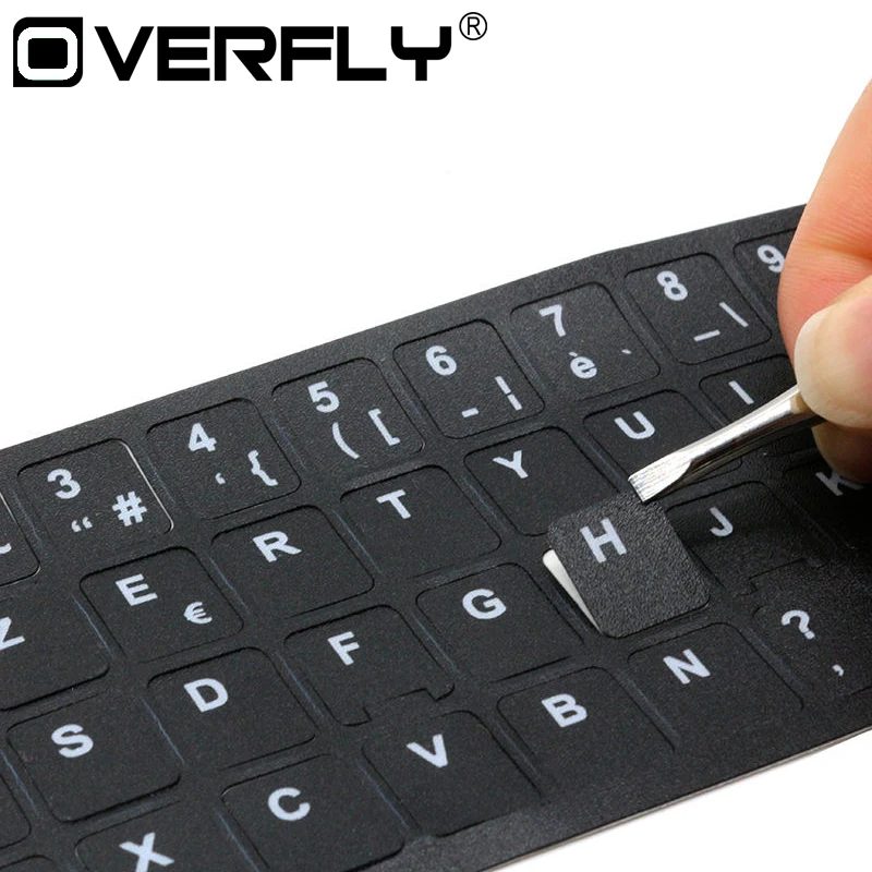 Computer Keyboard Stickers Russian French Arabic English Keyboard Waterproof Keyboard Film Cover Independent Paste For Laptop