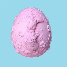 3D Easter Egg Soap Mold Silicone Mold Soap Mold Candle Molds Handmade Chocolate Animal Cake Decorating