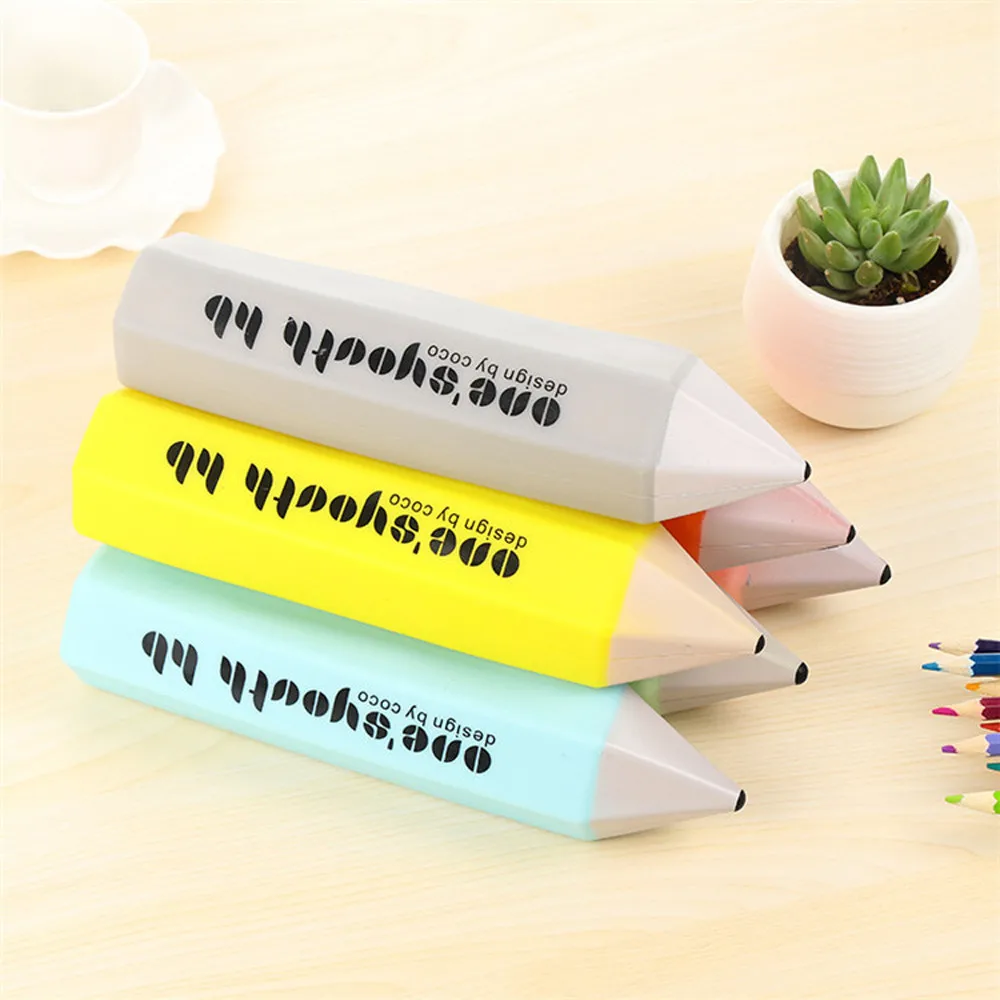 

Pencil Shape Silicone Gift School Pen Case Cosmetic Makeup Storage Bag Purse High Quality Housekeeping Container Organizers