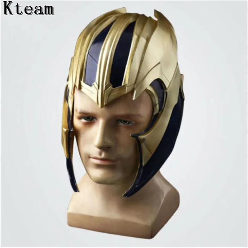 

Top Grade Latex Movie Thanos Helmet Cosplay Avengers 4 Endgame Mask Superhero Full Head Mask Props