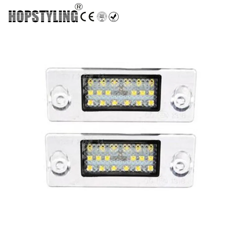 

Hopstyling 2pcs 18SMD LED license plate light Canbus No Error For Audi A4 B5 1996~2000 A3 8L Facelift 1996~2000 car accessory