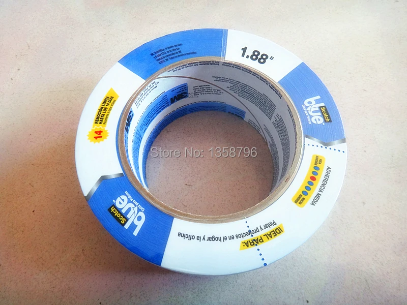 

48mm x 54.8m Blue Tape for 3D Printer Heat Tape 3M 2090 Crepe Paper Resistant High Temperature Adhesive Tape