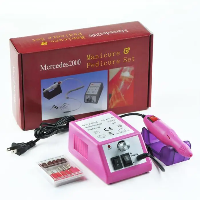 Dropshipping Profissional Elétrica Acrílico Unha Broca Arquivo Máquina Kit Bits Manicure ue Eua Plug Smj 6 Conjuntos e kits