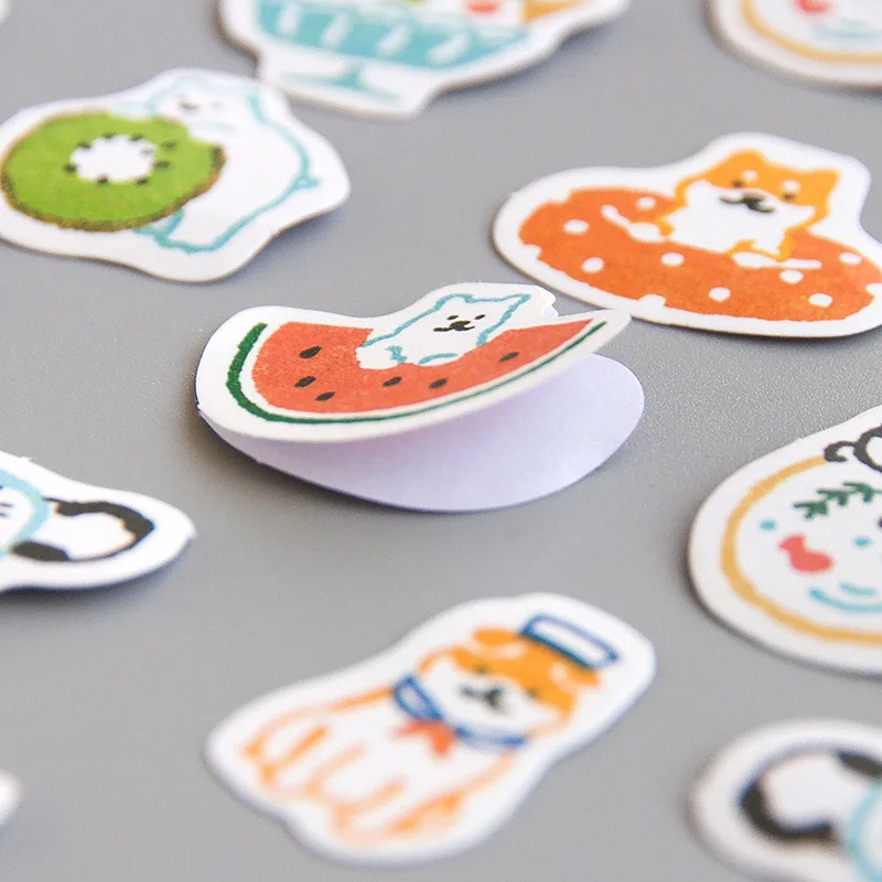 20 шт. милые канцелярские наклейки s Kawaii для кошек и собак &quotМедведь&quot дневник