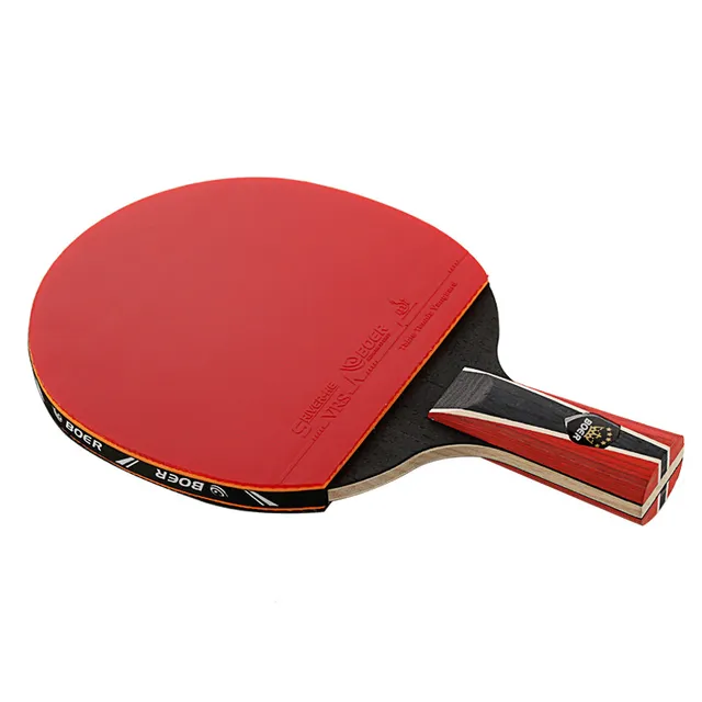 1 X Table Tennis Bat with Double Face Sport Table Tennis Racket Rubber Original Carbon Fiber