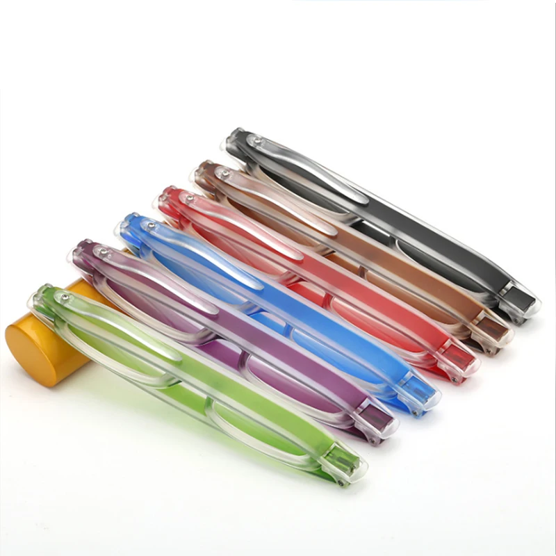 

New Ultralight Foldable Slim Mini 360 Degree Folding Reading Glasses Women Men Presbyopic Eyeglasses Diopter Glasses Christmas
