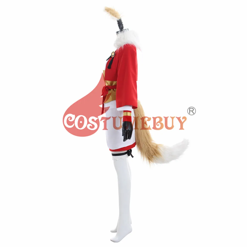 CostumeBuy огненная эмблема фэйтс селки косплей костюм+ хвост+ уши для женщин девушка Хэллоуин вечерние костюмы косплей индивидуальный заказ