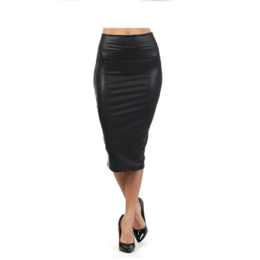 PU Leather Skirt 2018 new arrival hot sale fashion pack hip black color ...