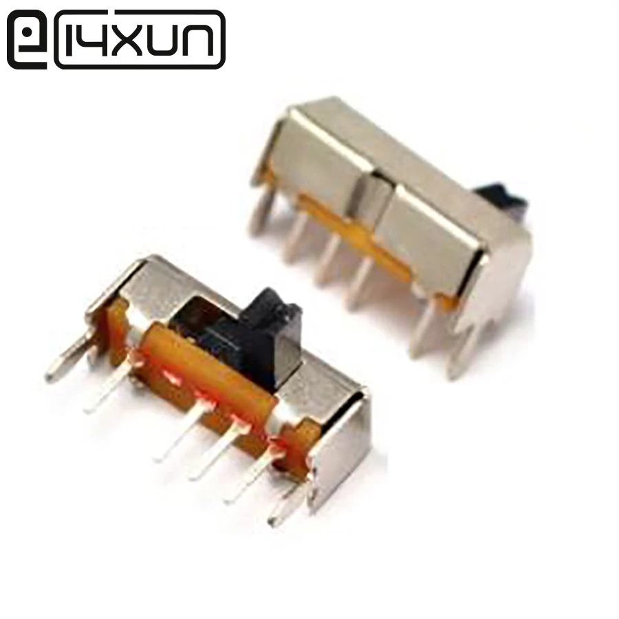 EClyxun 10 шт. мини 6Pin ВКЛ-ВЫКЛ SK13D07 правый угол тумблер слайд ручка переключателя Высота 4 мм