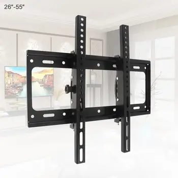 

50KG Adjustable 26 - 52 Inch TV Wall Mount Bracket Flat Panel TV Frame Support 15 Degrees Tilt for LCD LED Monitor Flat Pan