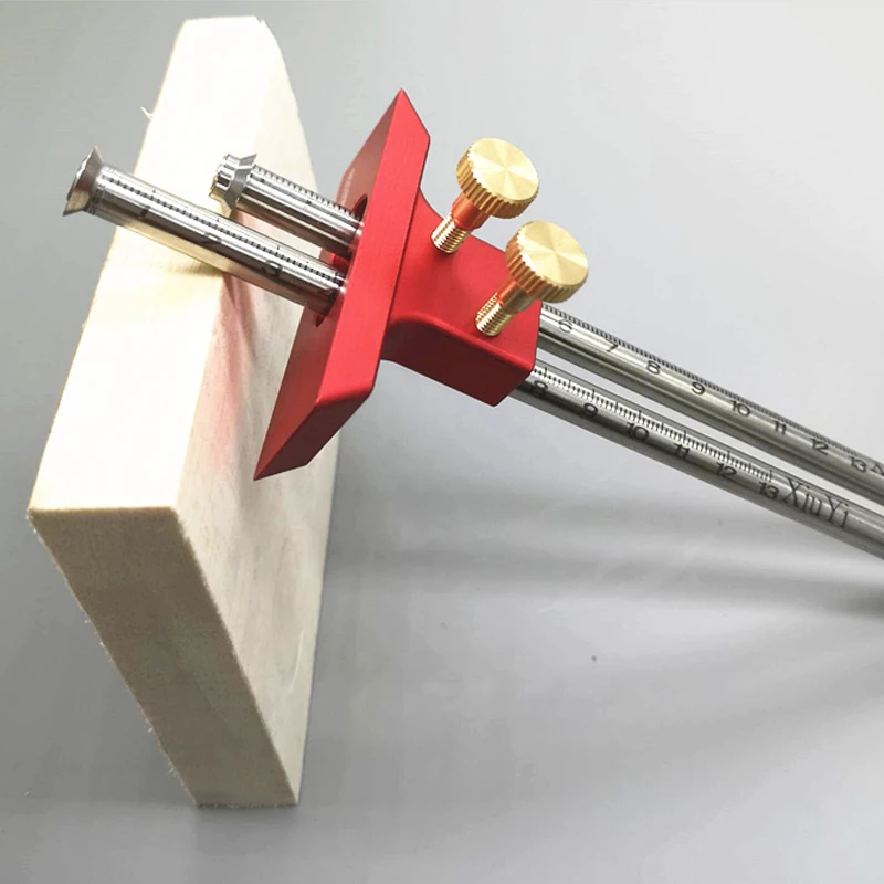 

European Double Headed Scribe Blade Wooden Scribe Blade Wooden Scribe-Line Woodworking Crossed Out Marker Tool
