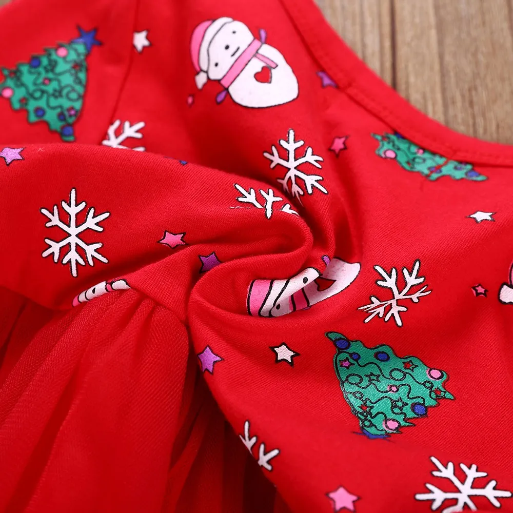 Детская Рождественская Одежда для маленьких девочек платье принцессы костюмы для девочек с длинными рукавами vestido infantil festa#30