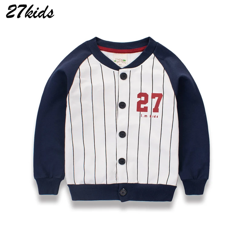 

27kids 2-9Years Boys Girls Sweater 27 Number Pattern Children Kids Long Sleeve T Shirts Autumn Spring Baby Boy's Clothing