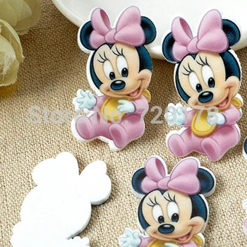 

50pcs,38x20MM Minnie baby flat back resin cartoon pattern diy holiday decoration craft scrapbooking RET130