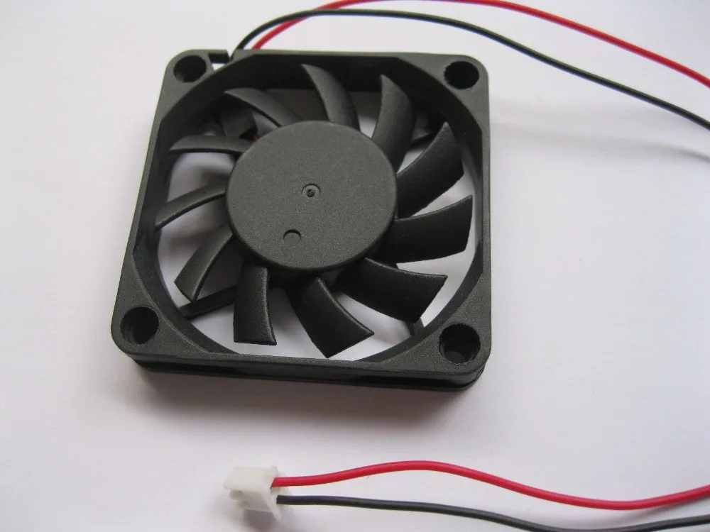 

6 pcs Brushless DC Cooling Fan 11 Blade 6010S 24V 2 Wires Black