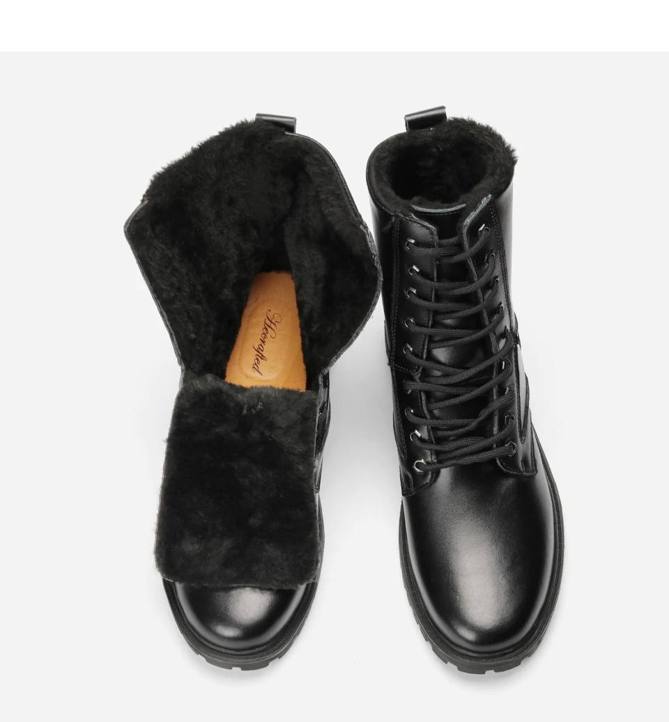 Мужские ботинки; Безопасная рабочая зимняя обувь; бренд HECRAFTED; зимние ботинки из яловичного спилка;# ZW1198JM