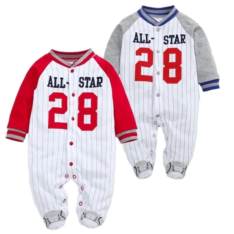 Seartist baby boy бейсбольный комбинезон для новорожденных Carters Footies Bebe Пижама боди костюм Одежда для маленьких мальчиков Одежда для мальчиков комбинезон 30