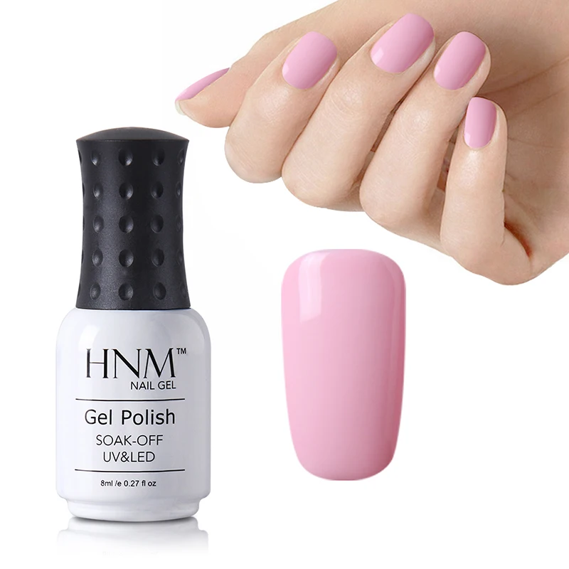 HNM 24 розовых Цвета Гель лак для ногтей долговечный Светодиодный УФ удачный Esmaltes