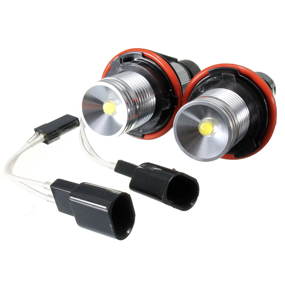 

For BMV 10W Angel Eyes White Led Halo Ring Light Bulbs E39 E53 E60 E63 E64 E65