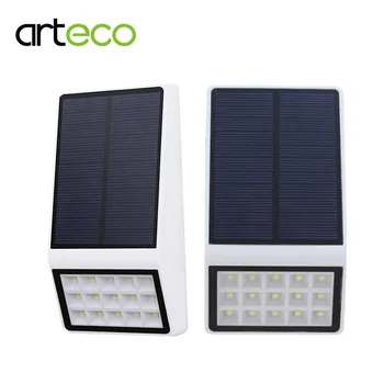 

2PCS 15LEDs Radar Microwave Sensor Solar Light Ultra Thin Solar Lamp Outdoor Garden Pathway Security Wall Lamp Auto ON at Night